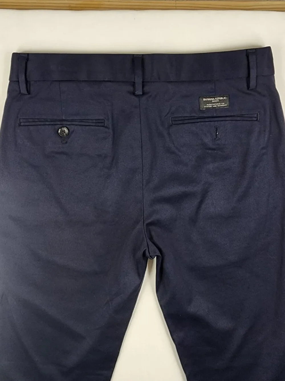 Banana Republic Mens 30x32 Navy Blue Aiden Chino Performance Comfort Pants EX